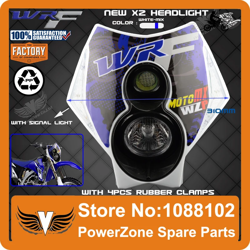 

Trail Tech Motorcycle Motocross Supermoto X2 Headlight Headlamp WR WRF 250 450 WR250F WR450F Free Shipping