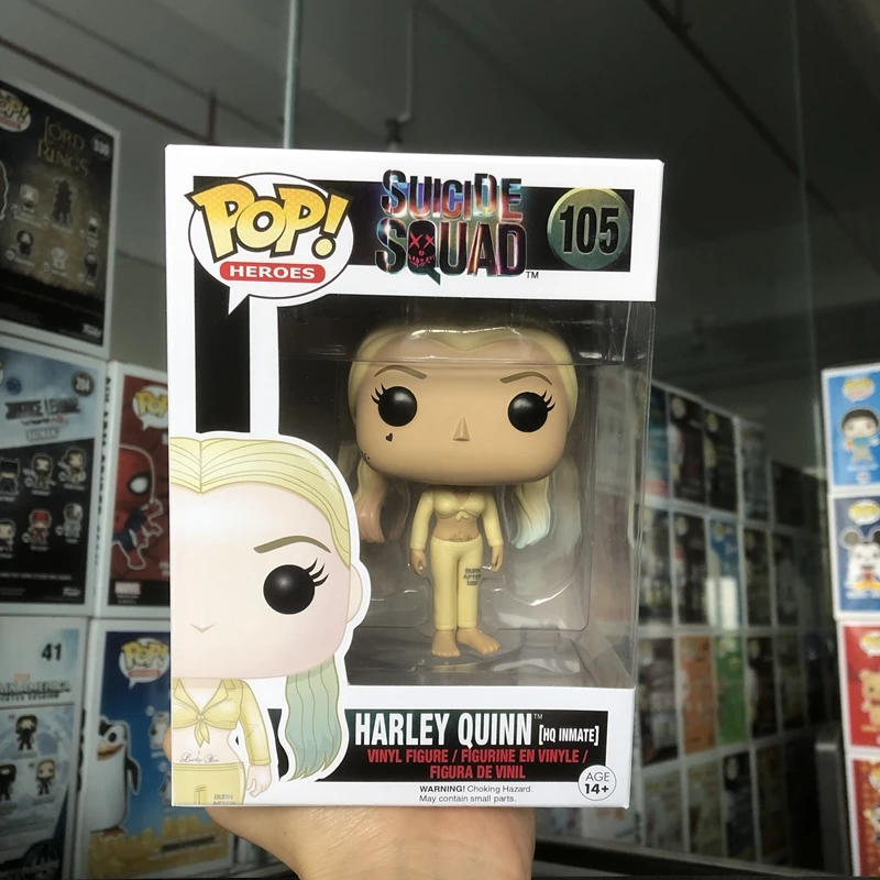 Эксклюзивный FUNKO POP Official DC Heroes: Inmate Harley Quinn виниловая экшн-фигурка Коллекционная