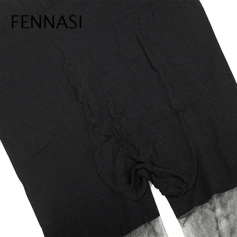 Женские колготки в полоску FENNASI зеленые и серые с принтом сексуальные высокой