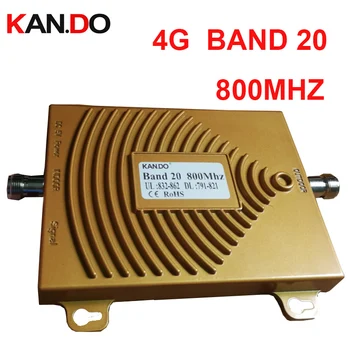

100% work 22dbm 65db 791-821&832-862 4G LTE 800mhz signal booster FDD 4G repeater 4G booster band 20 phone Amplifier for Euro