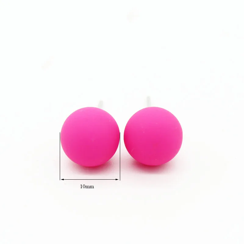 ISINYEE 12 пар/компл. модные милые Pom Ball Комплект сережек для женщин и девочек яркие