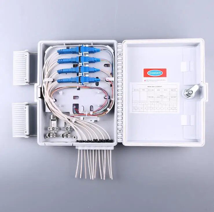 

8Core SC adapter Fiber Optic Termination Box 8port FTTH optical fiber distribution box FTTH Sub-fiber optical cable box