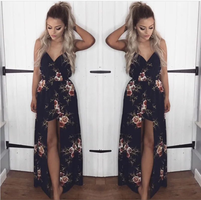 أنيقة ارتداءها النساء بذلة رومبير مثير عارية الذراعين زهرة طباعة Combishort فام Playsuit الصيف وزرة يوتار أنيقة ارتداءها النساء بذلة رومبير مثير عارية الذراعين زهرة طباعة Combishort فام Playsuit الصيف وزرة يوتار