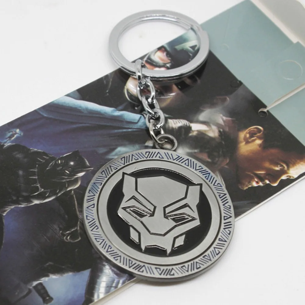 

Marvel Comics Hero DC cosplay keychain Avengers Infinity War Panther alloy Pendant keyring Jewelry Men Kids Gifts Jewelry Retail