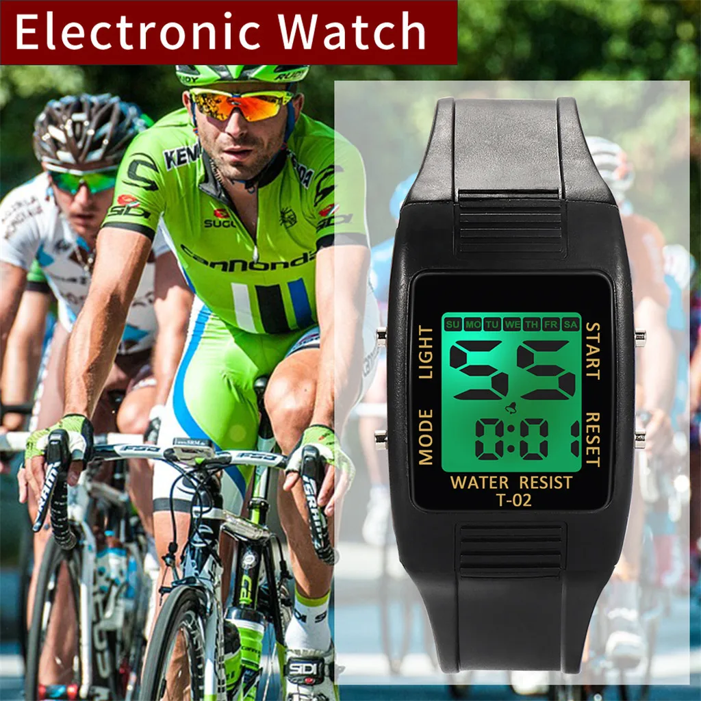

Fashion High-End Multi-Function 30M Sports Waterproof sport watch Electronic digital Watch gifts Men's wrist luminous watch for