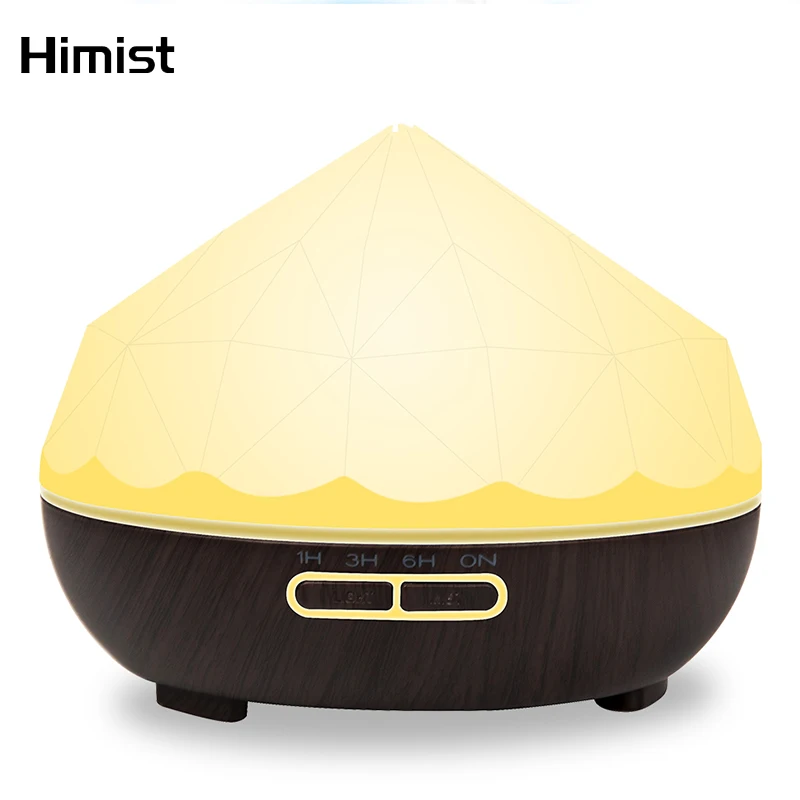 

Aromatherapy Air Humidifier Wood Grain Diamond Pattern Aroma Lamp Humidification Essential Oil Diffuser Aromatherapia For Home