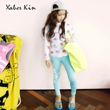 Купальные костюмы с длинными рукавами женский купальник-бикини из двух предметов для девочек детская пляжная одежда, купальники для девочек, K457-CGR1