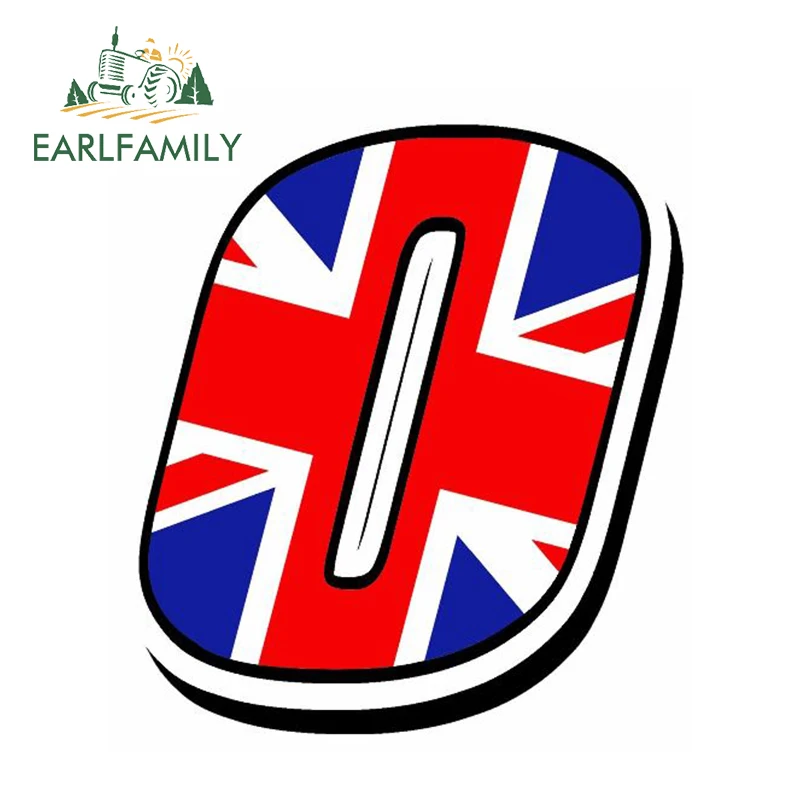 Виниловая наклейка EARLFAMILY на автомобиль 13 см x 10 с гоночными цифрами наклейки