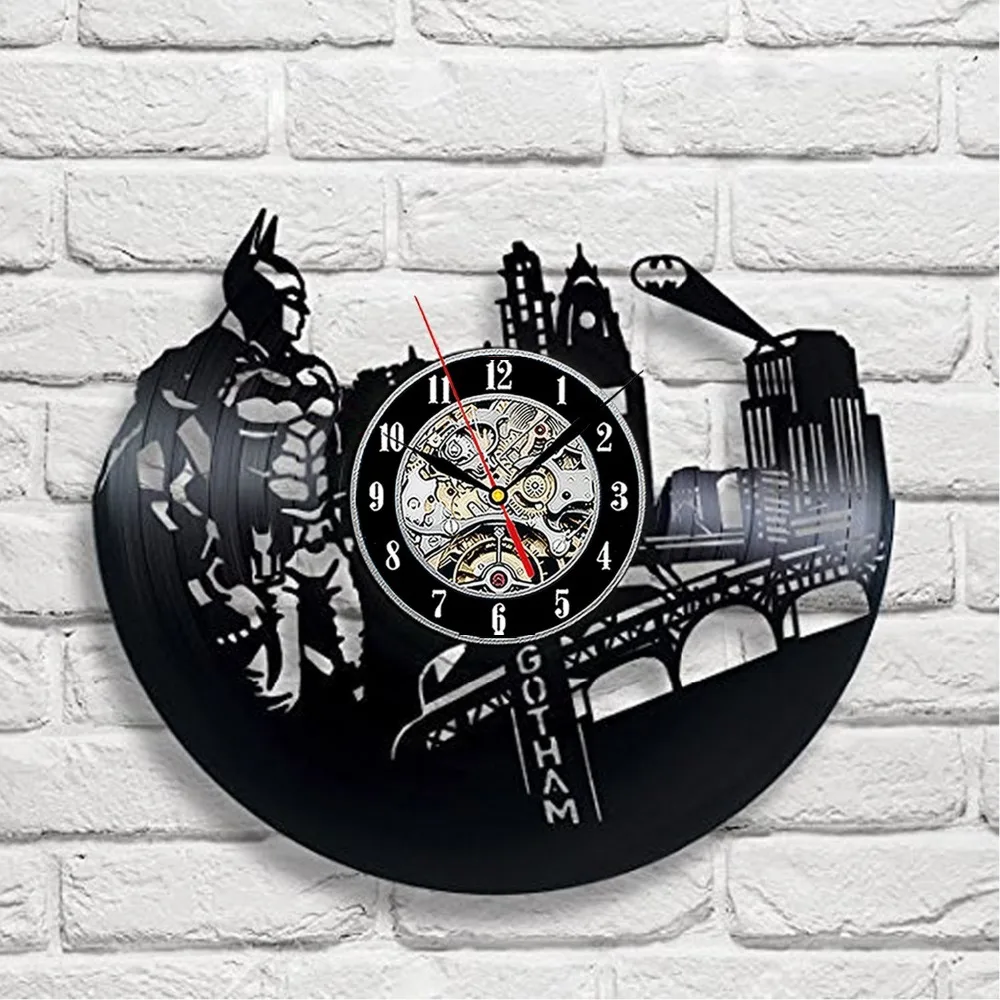 Vintage Batman Vinyl Record Designer Wall Clock Decorate your home with