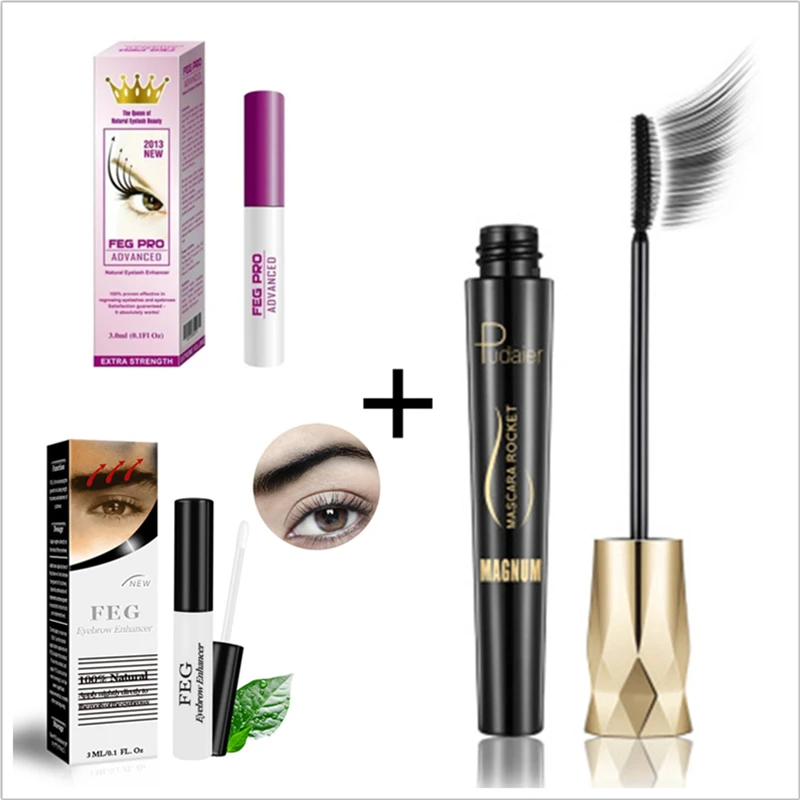 

FEG Pro eyelash enhancer eyebrow enhancer 4D Mascara 3 boxes in a pack Help eyelash growing eyebrow growth liquid