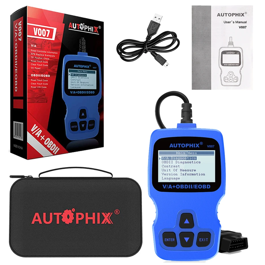 Autophix V007 Автомобильный диагностический сканер для гольфа Gol Passat A4 A6 Q7 ABS SRS Oil Service