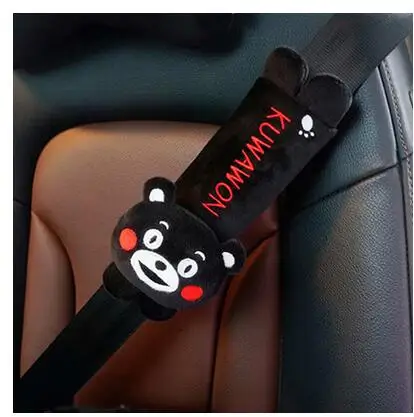 Мультфильм Kumamon Тоторо плюшевый автомобильный ремень безопасности крышка подголовник шеи подушка талии подушка мягкая игрушка - Цвет: 1pair belt cover