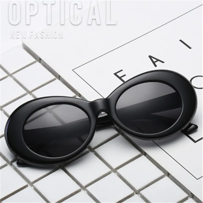 

Clout Goggles Round Sunglasses For Men Women NIRVANA Kurt Cobain Brand Designer Mirrored Glasses Male Female Sun Glasses