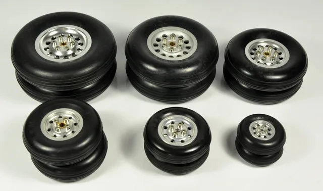 Best Price 1 Pair Of High Quality RC Parts Rubber Wheel Tire 1.75" / 2.5"/  2.75/3" / 3.5" / 4" /4.5"