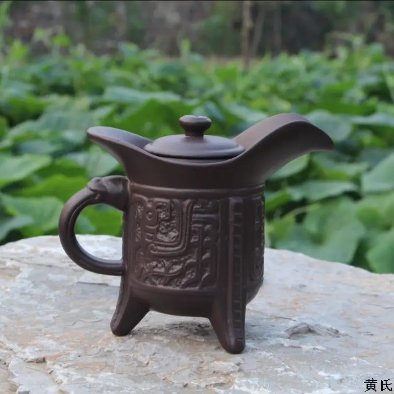 200cc Королевский Фиолетовый Глиняный чайник, чайник, высокий античный чайник, чайник kongfu, чайный сервиз, чайный сервиз