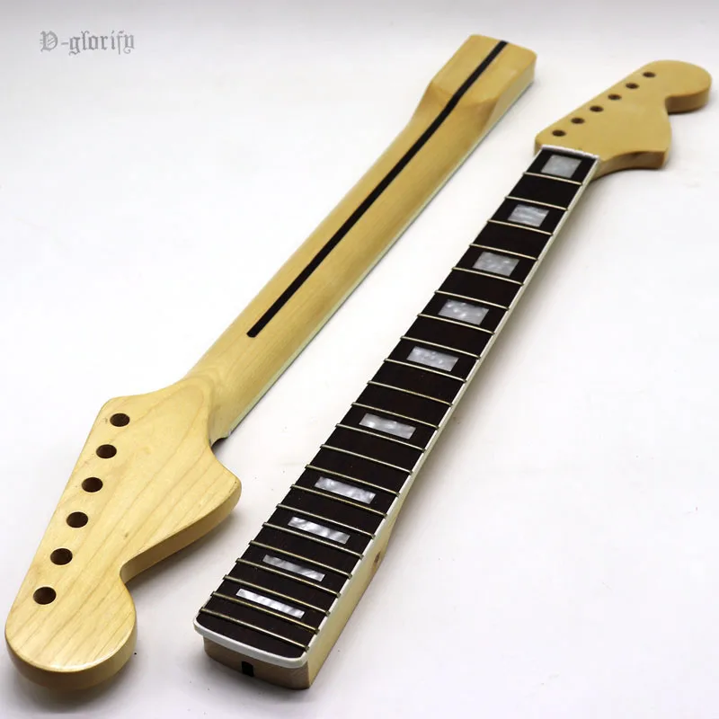 

2019 high gloss big head electric guitar neck with square shell inlay fretboard