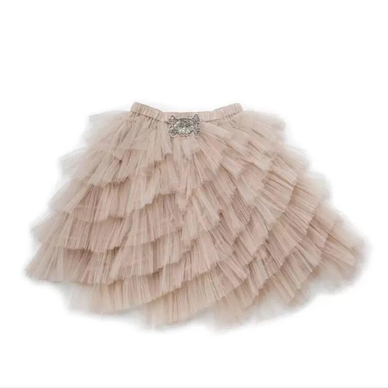 

New Fashion Girls Tutu Fluffy designed Skirt Children Princess Casual Cute Skirt Kids Birthday Party Ball Gown Skirt For 3-8Ys