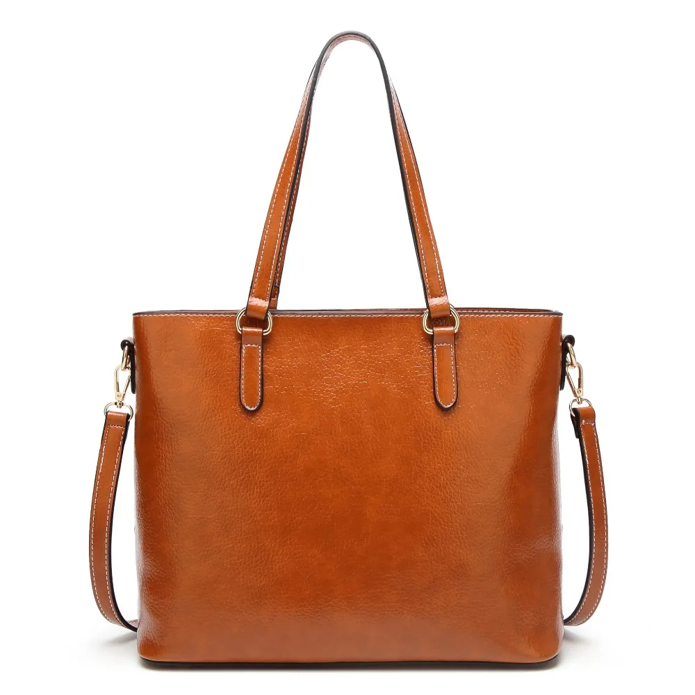 

Fashion High Quality Leather Handbag For Women Big Bag Female Shoulder Bags Solid Color High capacity Handbag Top-handle Bags