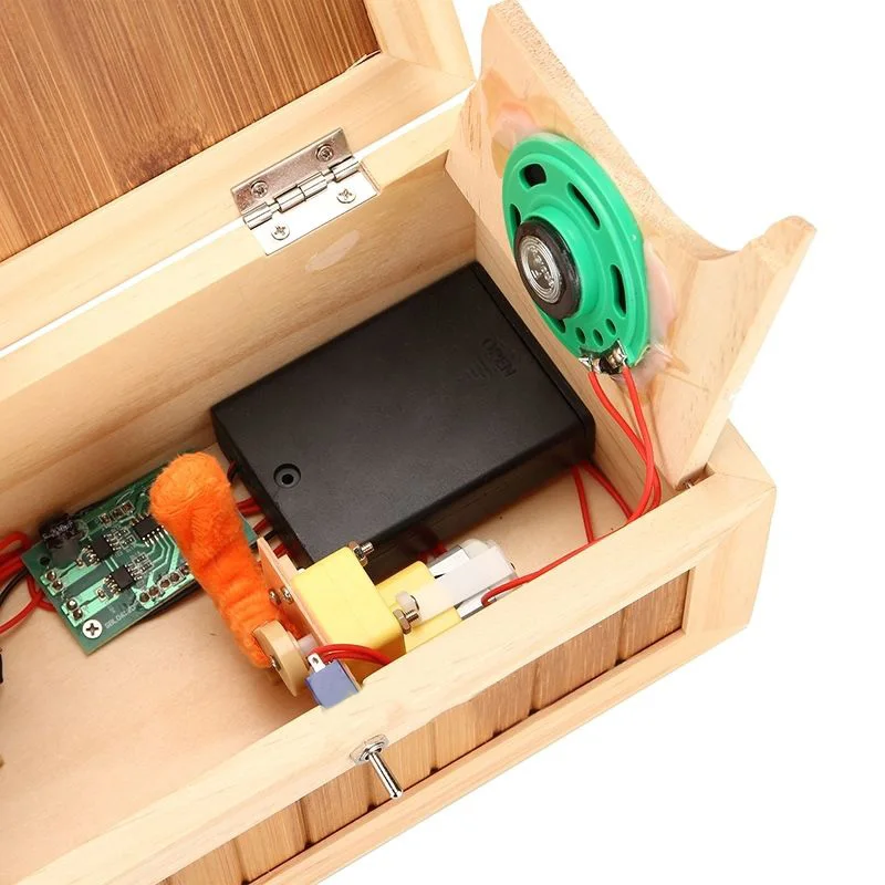 

Wooden Useless Box Leave Me Alone Box Most Machine Dont Touch Tiger Toy Gift D2