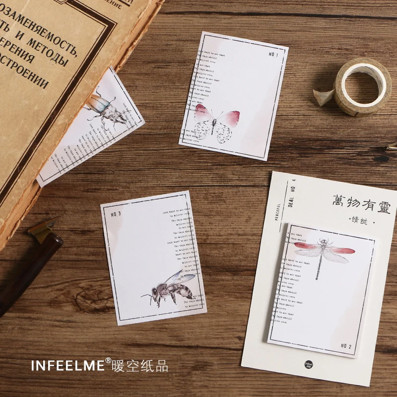 

Infeel.me living things sticky memo pad notepad paper message note