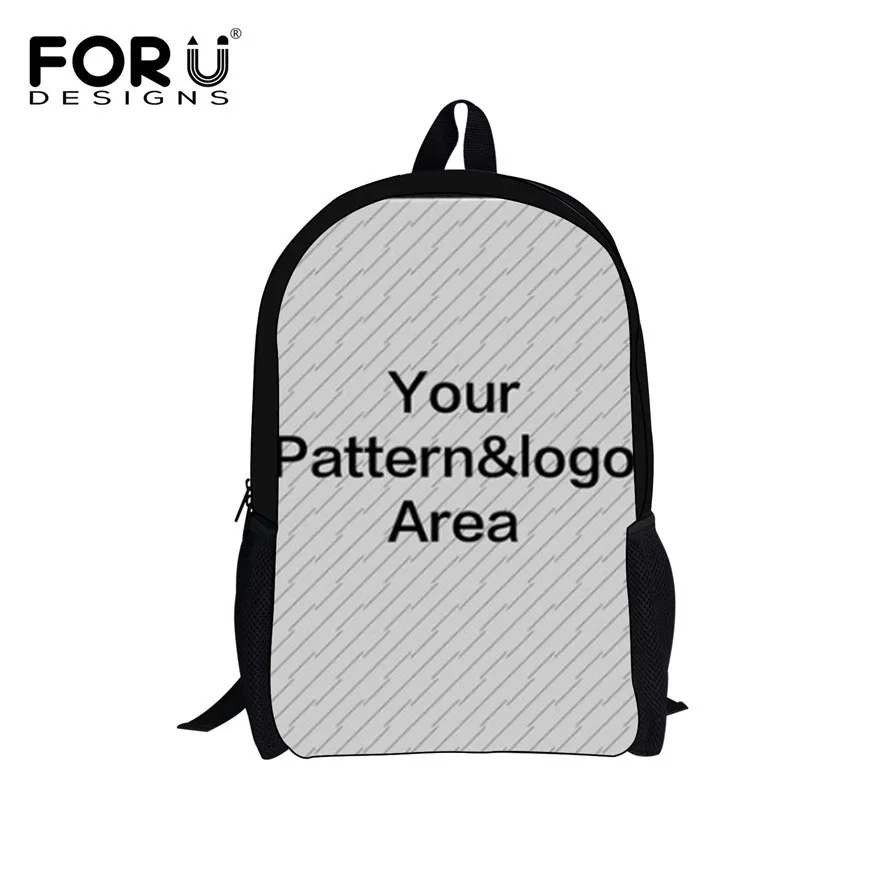 comprar FORUDESIGNS Personalidade Personalizado Adolescentes Sacos de Escola Dos Miúdos Schoolbag Livro Conjunto Crianças 3 pçs set Bagpack Mochilas Ortopédicos