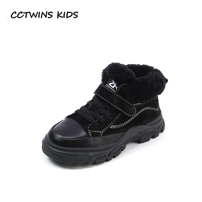 

CCTWINS KIDS 2018 Winter Children High Top Sneaker Baby Boy Brand Sport Shoe Girl Fashion Genuine Leather Trainer FH2353