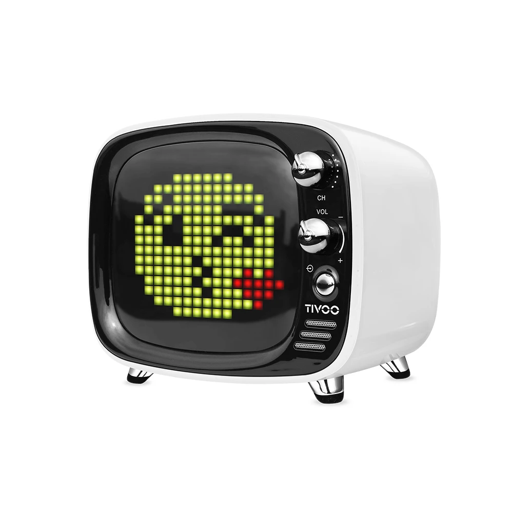 

Divoom Tivoo Portable Bluetooth Speaker LED Clock Smart Alarm Clock Desktop with App Compatible for IOS Android Xiaomi