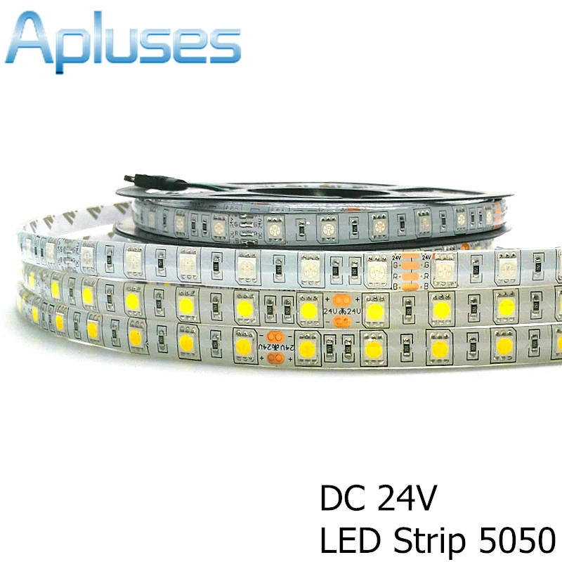

DC24V 5050 LED Strip 5M/Roll 300LED Waterproof LED Strips 5050 RGB Flexible Home Decoration Light