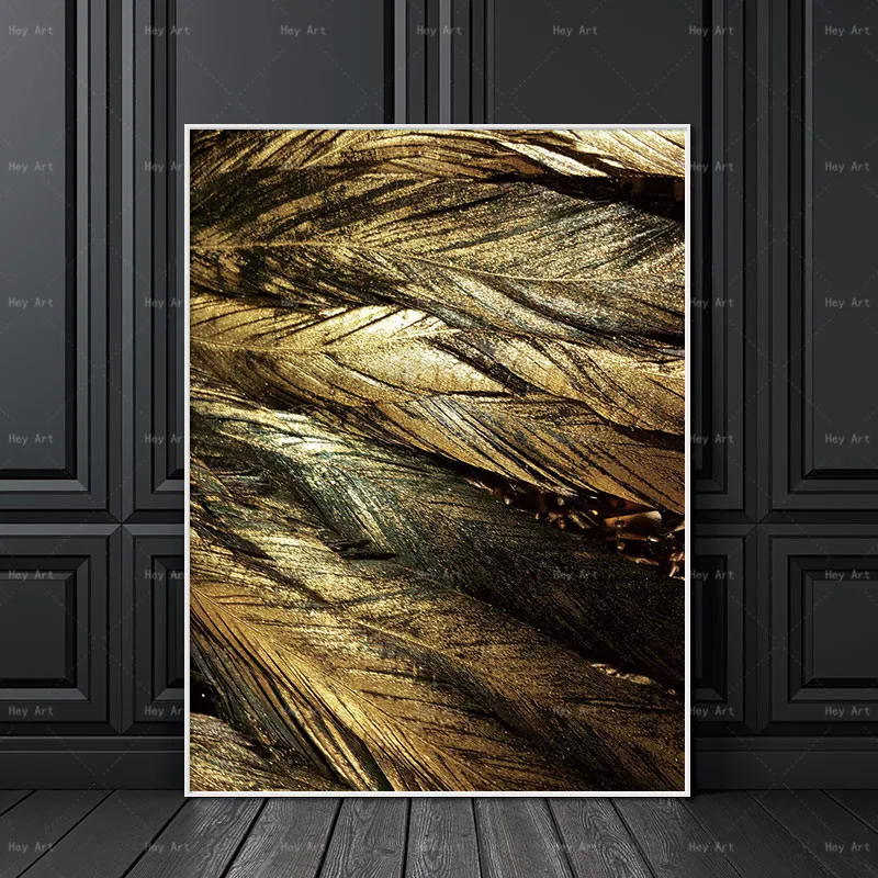 Frameless printing portrait picture Wall art prints feather canvas paintings for living room Figure Posters
