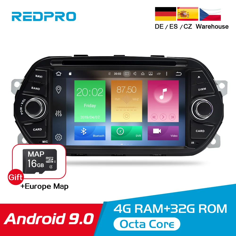 

4G RAM 7" Android 9.0 Car DVD Player for Fiat Tipo Egea 2015 2016 2017 Car Stereo GPS Navigation RDS Radio FM Wifi Multimedia