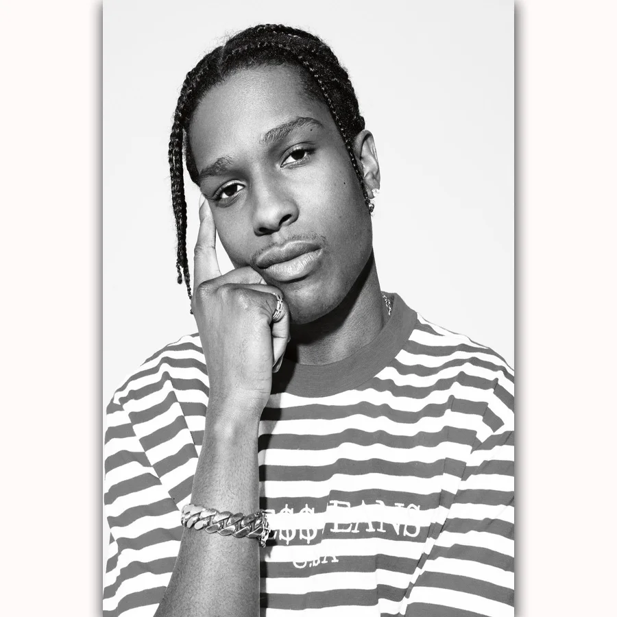 cm 18x24 frame inch in MQ1763 Asap Star Singer Hot Music Custom Rocky Rap Fashion