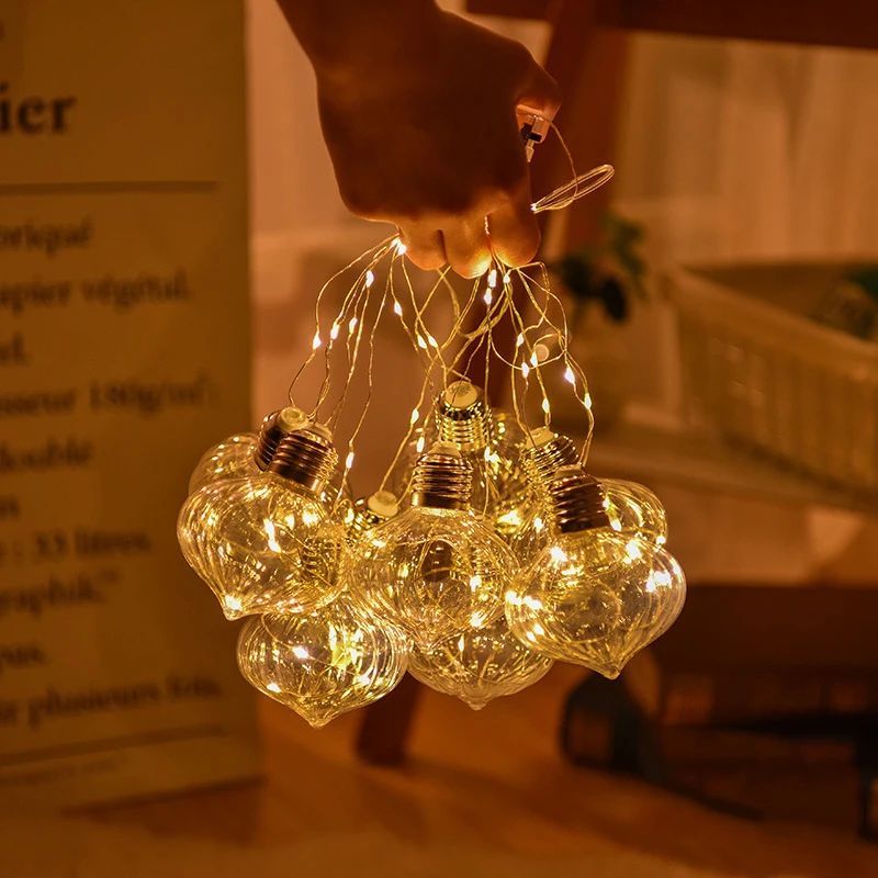 100 светодиодный гирлянда в виде репчатого лука 9 см большая лампочка Luminaria медная