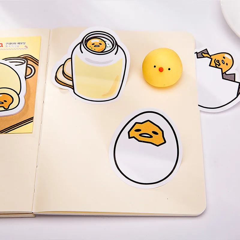Милые наклейки Sanrio Gudetama Lazy Egg Sticky Notes планировщик указатель страниц почтовые