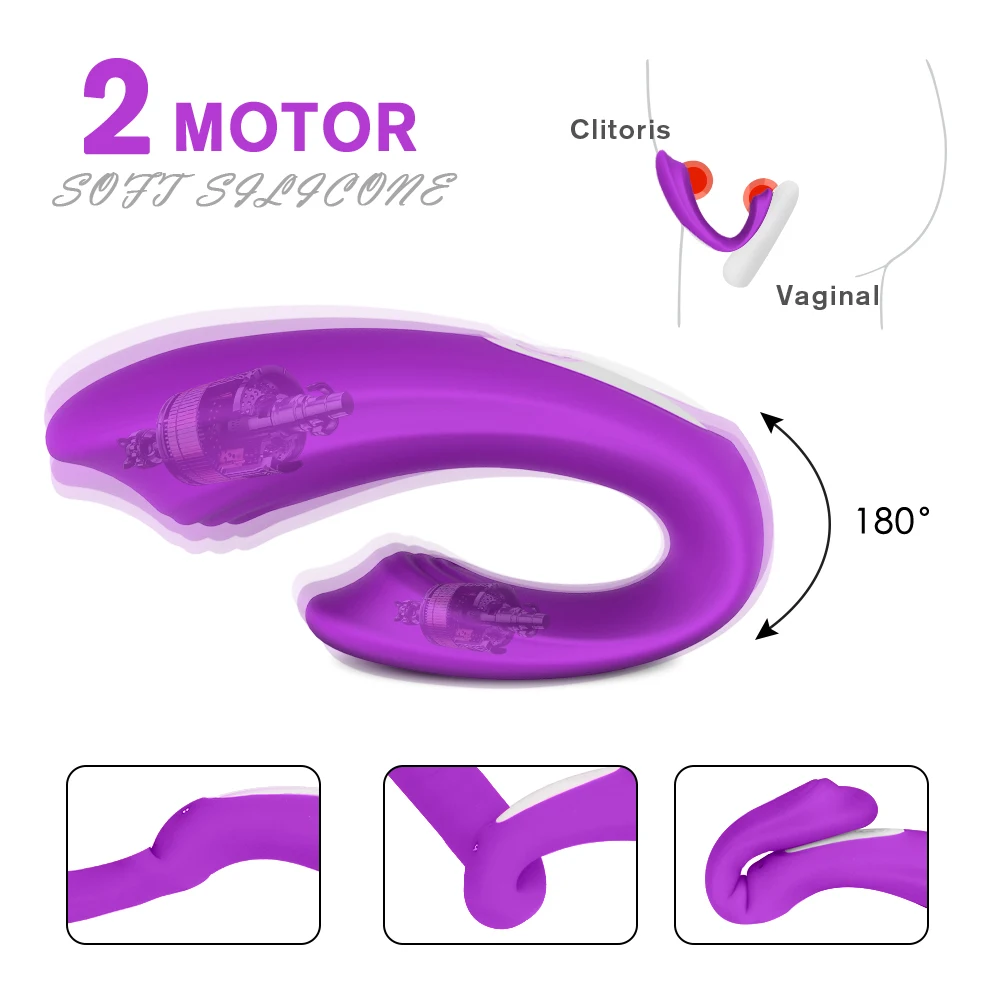 U Vibrator For Women Adult Sex Toy Hidden Wear G-spot Clitoral Orgasm Stimulation Rabbit Vibrator USB Charging Adult Sex Product (3)