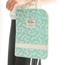 1 шт. 2638 минималистичный портативный бумажный мешок А4 на молнии Оксфорд Холщовая Сумка маленькая свежая и простая многослойная тестовая сумка