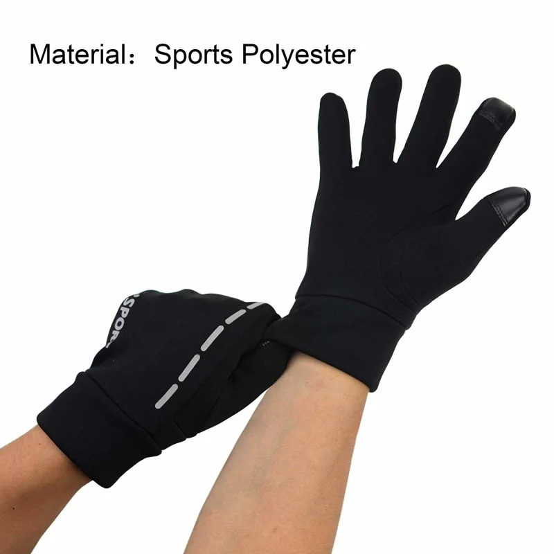 Весенние теплые уличные спортивные перчатки для езды на велосипеде, бега, езды, вождения, полный палец, дышащие прочные мужские и женские перчатки