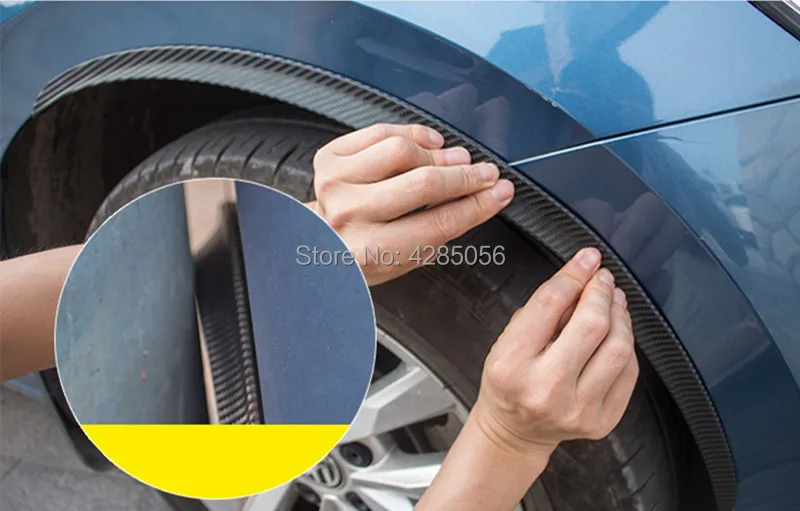 4pcs Car Wheel Arch Guard Trim Anti rub Fender Flare Wheel Eyebrow