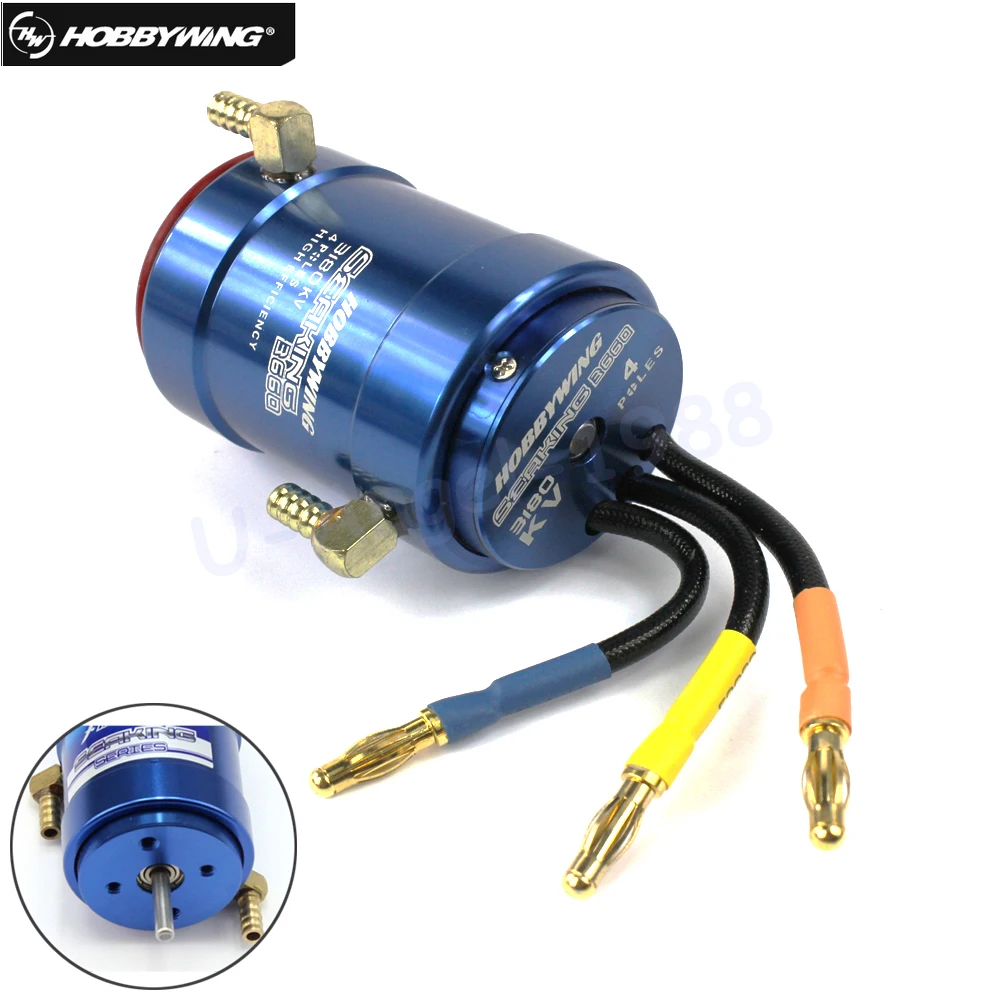 

Original Hobbywing 2040SL 4800KV /2848SL 3900KV /3660SL 3180KV Brushless Motor W/Water-cooling for RC Boat