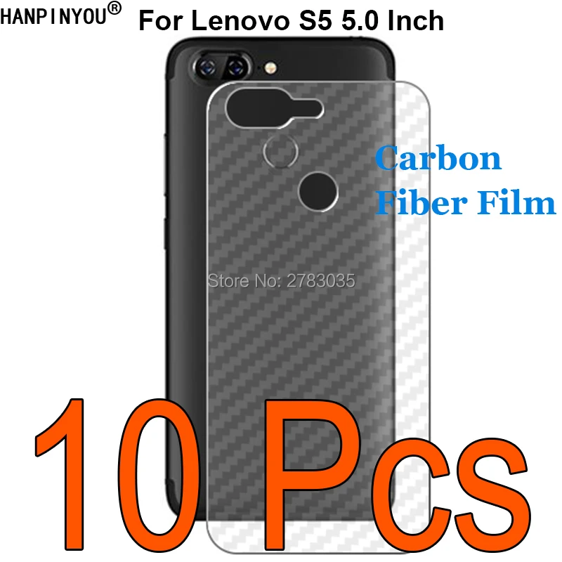 10 шт./лот для Lenovo S5 5 7 &quot3D ультратонкая прозрачная задняя пленка из углеродного