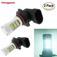 2 шт. 750LM 6000 K 4014 42-SMD 9005 HB3 светодиодный автомобильные лампочки белого цвета для противотуманных фар или Габаритные огни