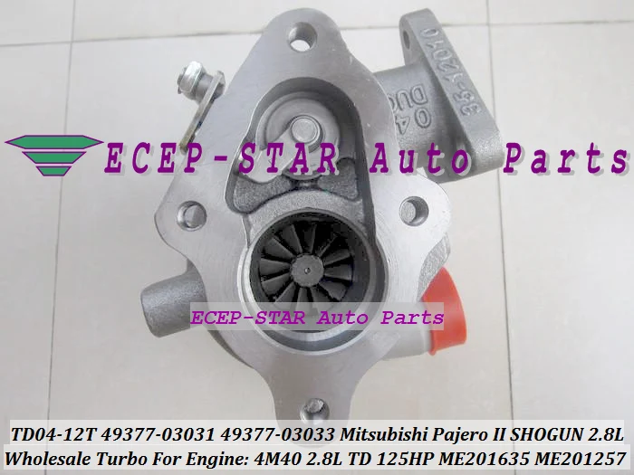 TF035 TD04-12T 49377-03031 49377-03033 ME201635 ME201257 Turbo Turbocharger For Mitsubishi Pajero II SHOGUN 2.8L TD 4M40 125HP (2)