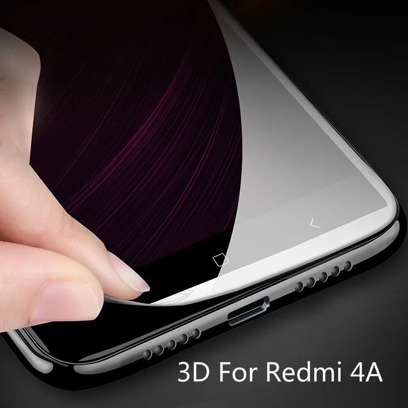 3D углеродное стекло с изогнутыми краями для Xiaomi Redmi 4A закаленное полное покрытие