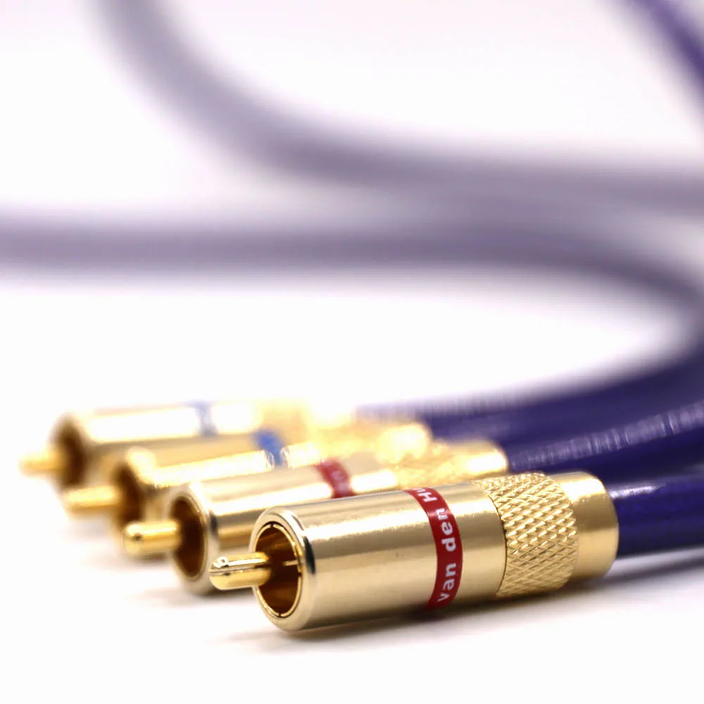 Пара hi fi стерео пар RCA кабель высокопроизводительный Hi Fi аудио 2rca к