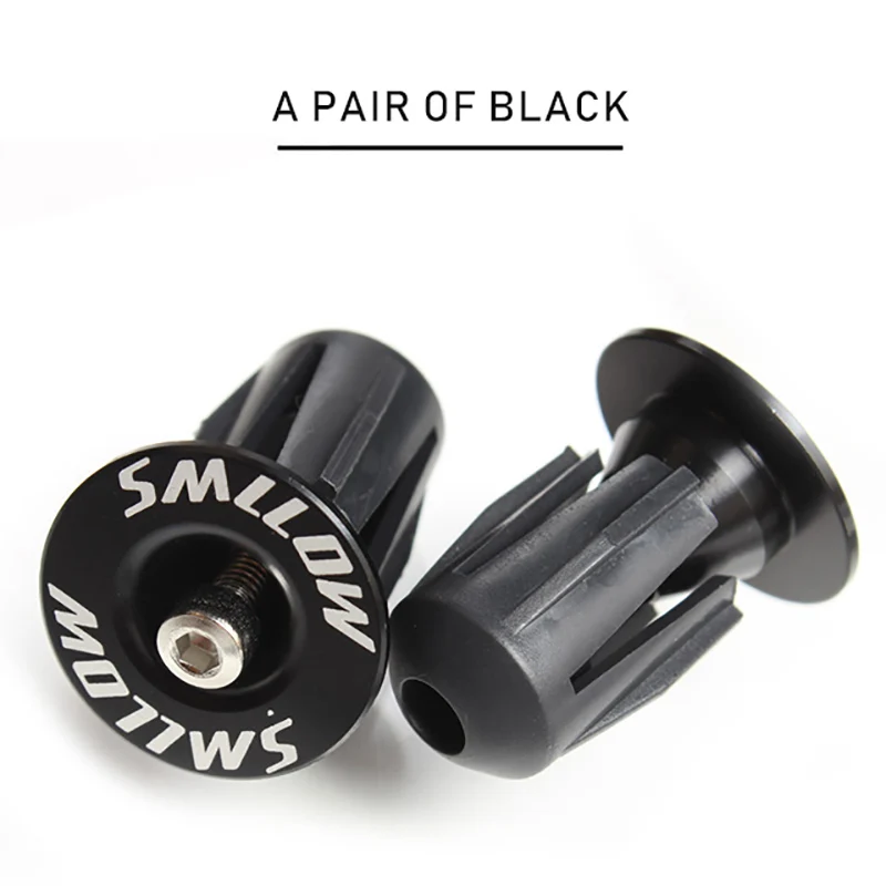 

road mountain bike handlebar cap bicycle handle bar cap end Plugs inflated aluminum alloy lock to plug one pairs