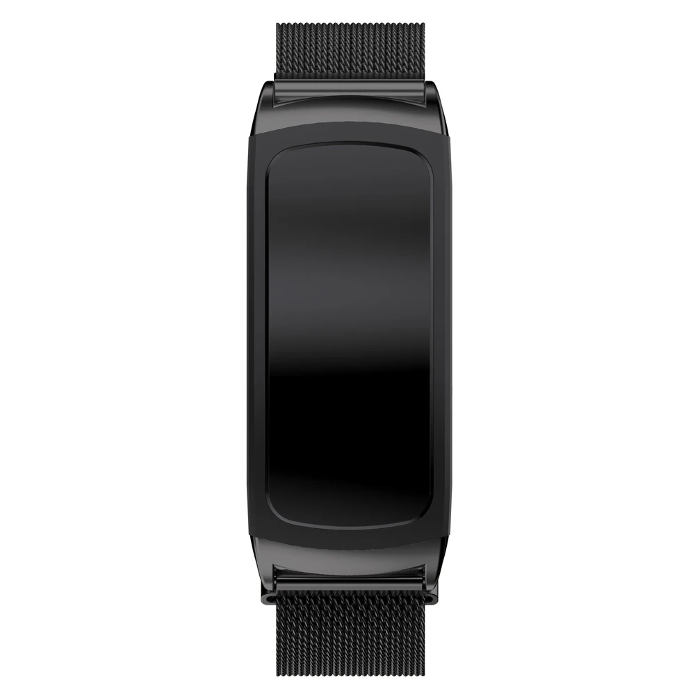 Роскошный для samsung gear fit2 часы 18 ремешок для часов, мм Миланский браслеты из колец заменить браслет для samsung gear fit2 ремешок для часов