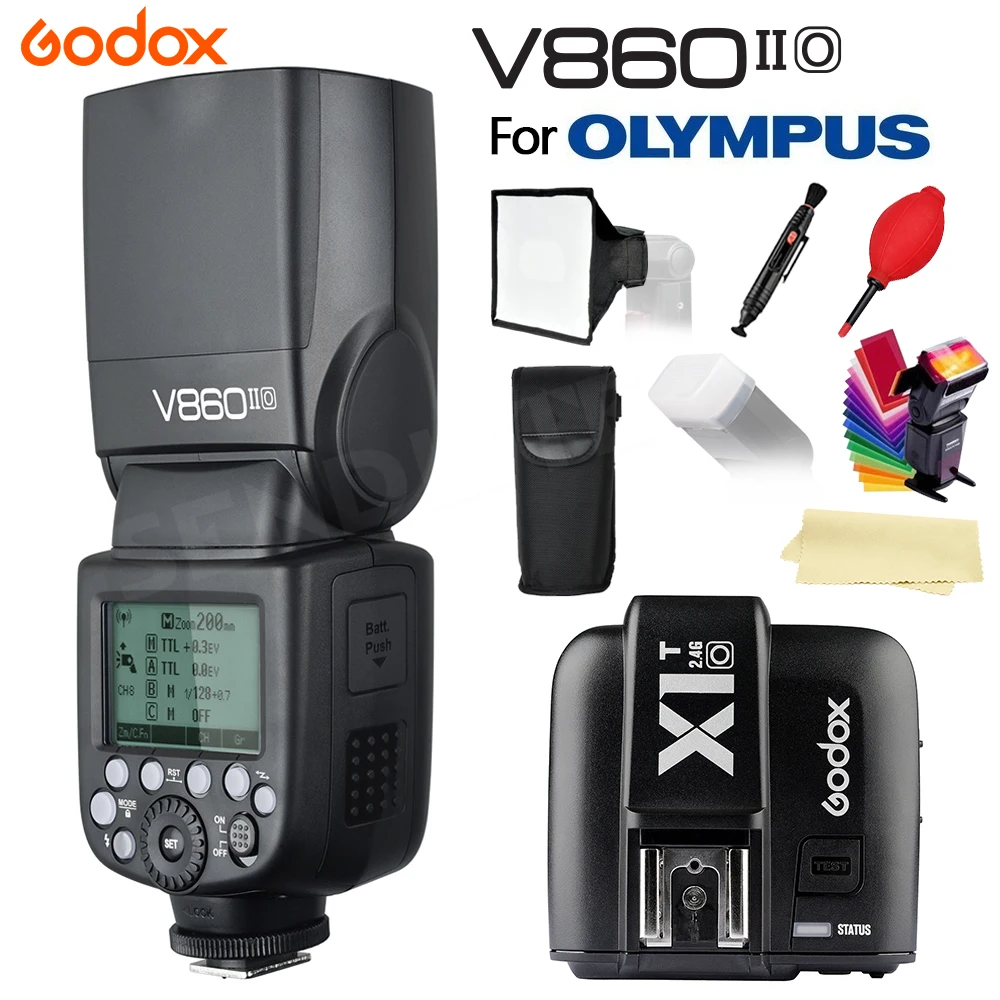 New In Stock! Godox V860IIO V860II-O Camera Flash Speedlite Li-on Battery +X1T O Trigger for Olympus+Gifts Free Shipping ad5339arm new in stock