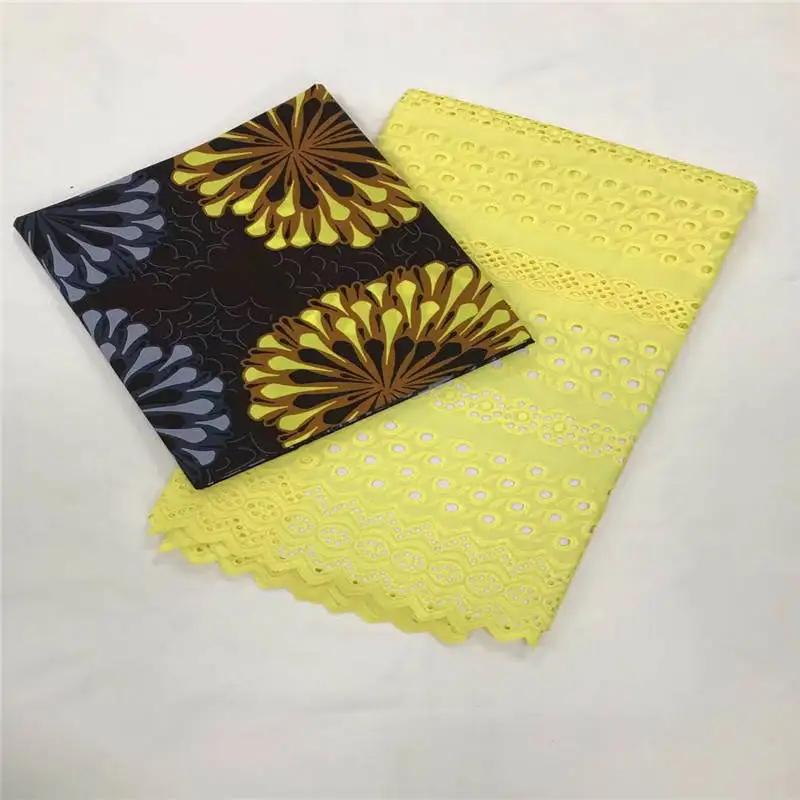 

DF!(3+2.5yards/set ) African Lace Wax Fabric 2018 High Quality Lace Guipure Cord Lace African Dress Flow ! P61028