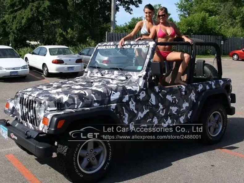 Виниловая пленка для автомобиля Arctic hot girl черная белая серая камуфляжная езды в