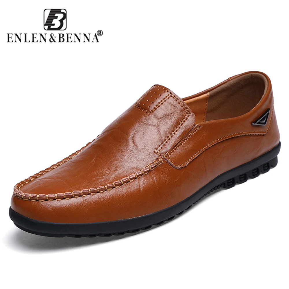 

Men's Casual Shoes Fashion Summer Style Soft Moccasins Loafers High-Quality Genuine Leather Gommino Driving Zapatos Chaussure