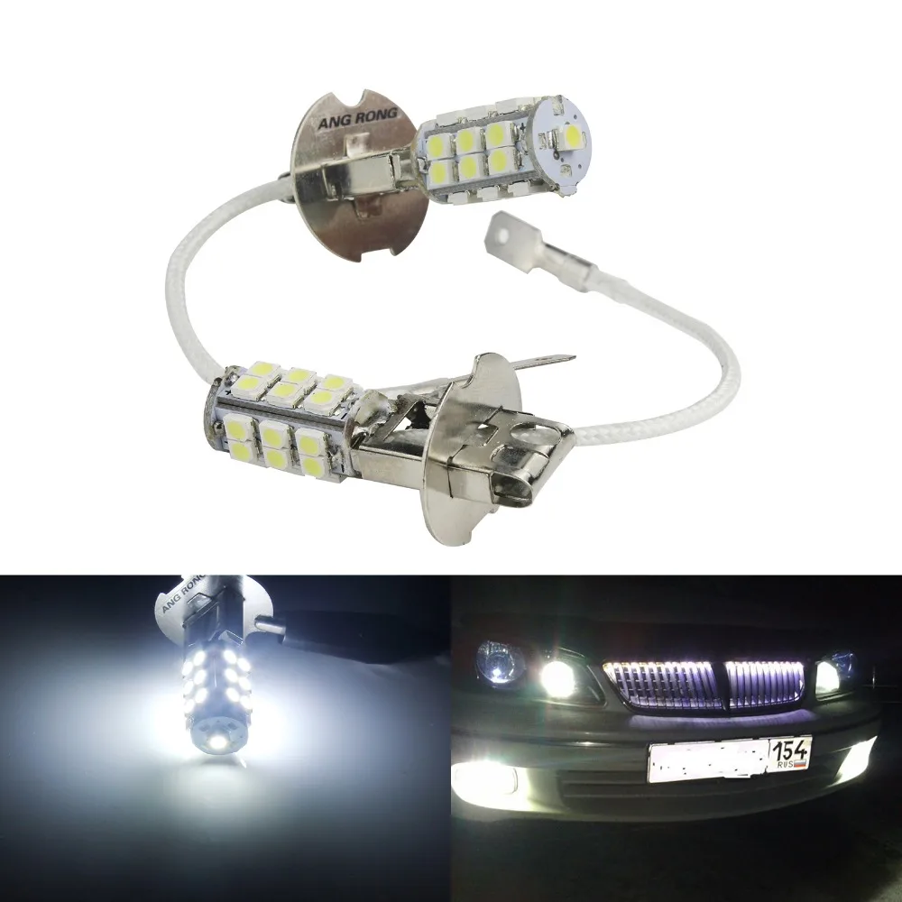 ANGRONG 2X H3 25 SMD светодиодсветодиодный супер Ксеноновые белые DC 12V